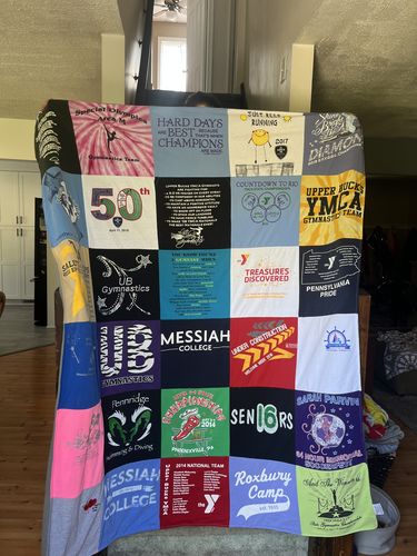 T-shirt quilt from messiah college by Jennifer from PA