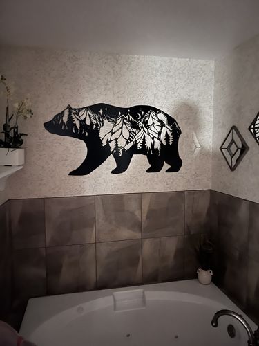 Customer photo review of Bear Mountain - Metal Wall Art