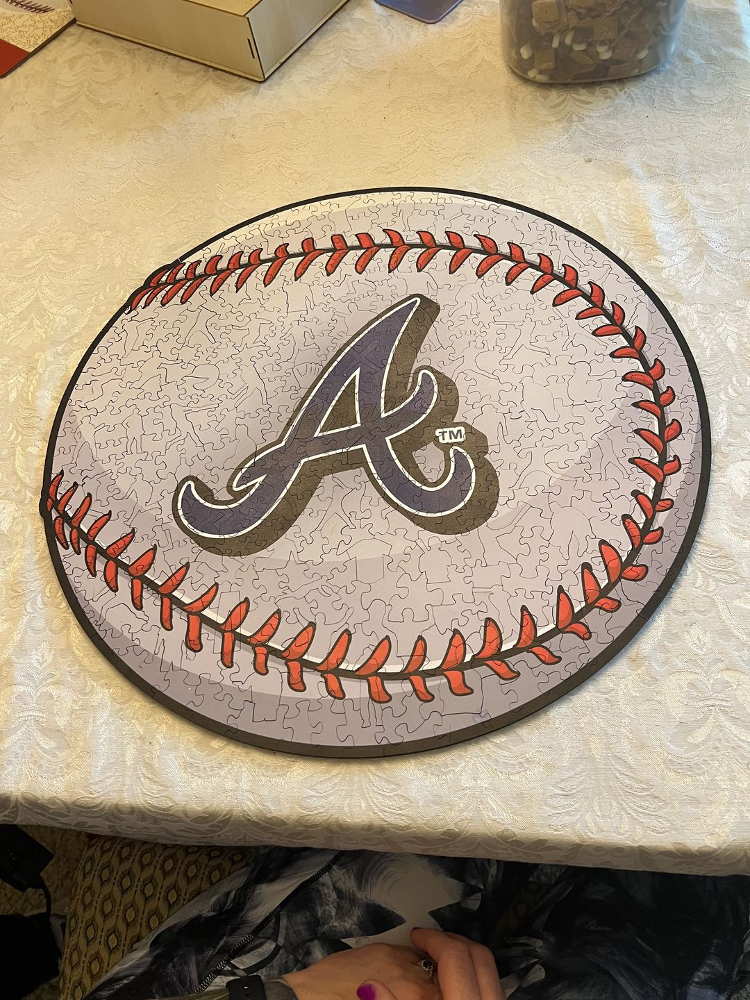 Customer photo review of Atlanta Braves® - Official Wooden Puzzle