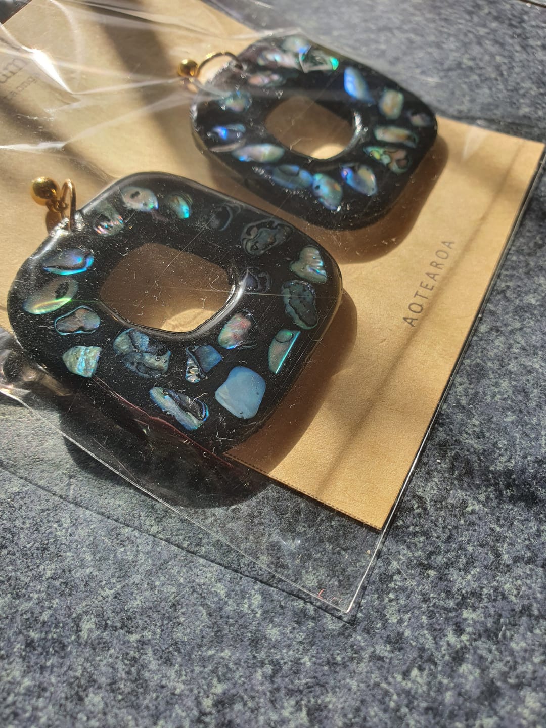 Customer photo review of 60g Pack of Small Tumbled Paua Pieces