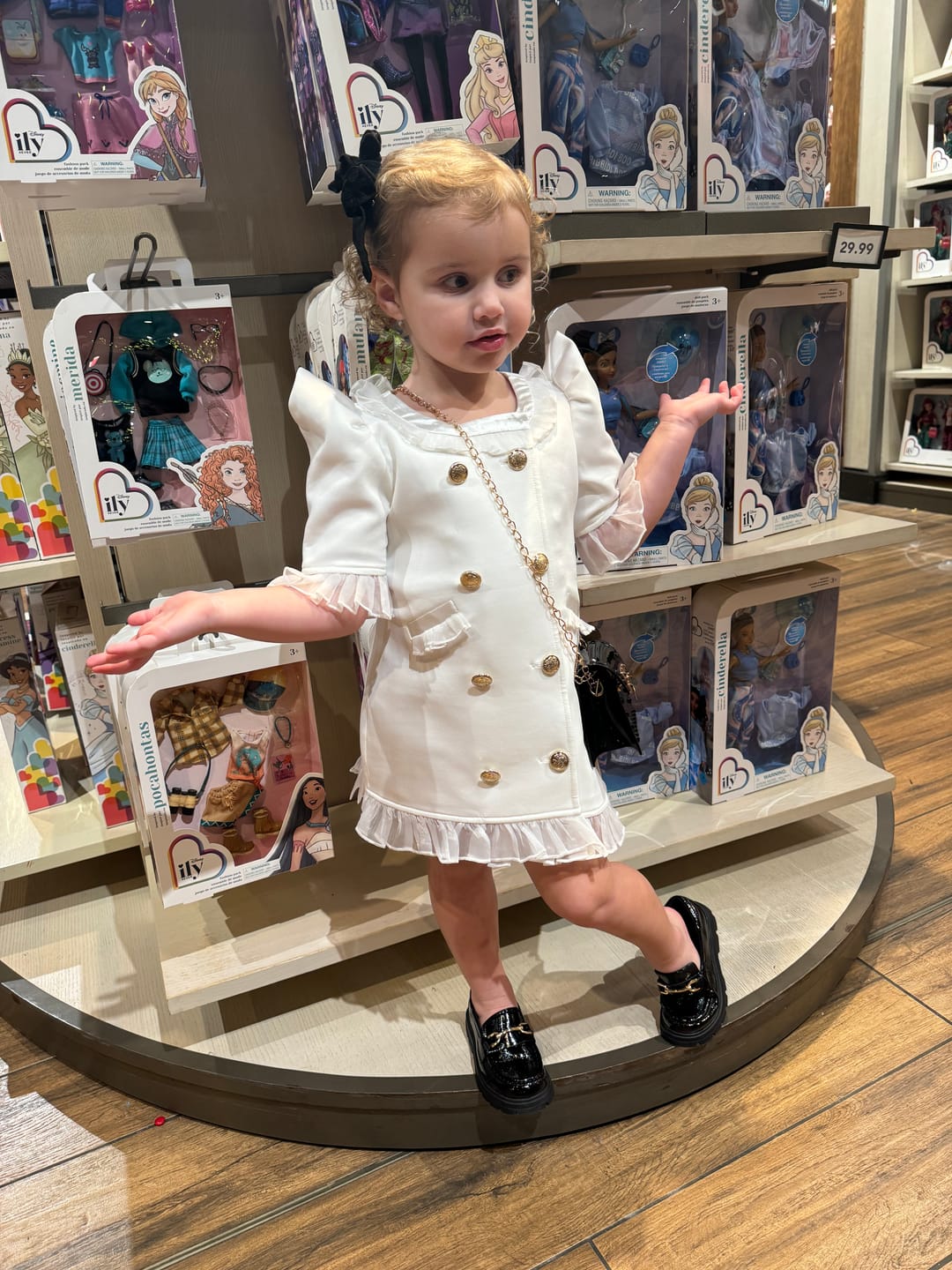 Customer photo review of White Tuxedo Dress