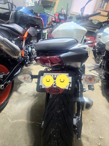 Customer photo review of Triumph Street Triple / 765 / Daytona 675/Moto2  - Tail Tidy Kit 2013+