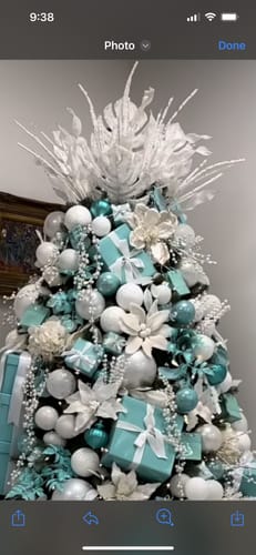 Customer photo review of Bulk Large Christmas Glitter Poinsettia Flowers Artificial Flowers for Christmas Tree New Year Ornaments Wholesale