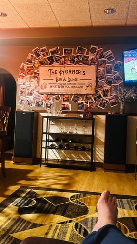 Customer photo review of Basement Bar And Lounge Sign