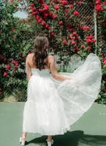 Customer photo review of White Crystal Organza