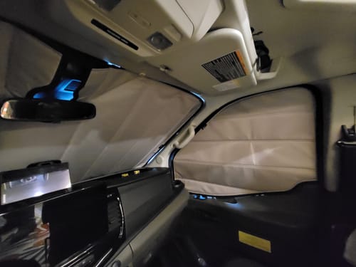 Customer photo review of Transit 2020+ - Front Door Shades (set)