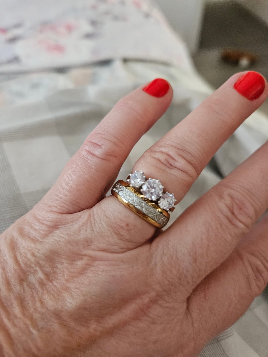 Customer photo review of The Golden Steel 6mm Wonder Ring