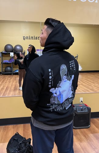 Customer photo review of JJK Shibuya Black Hoodie