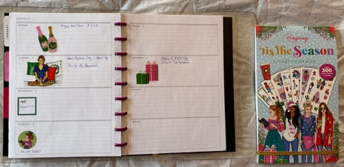 Customer photo review of Tis the Season Sticker Book