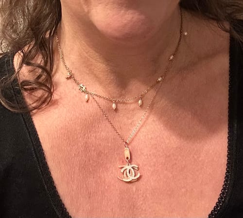 Customer photo review of CC DIAMOND NECKLACE