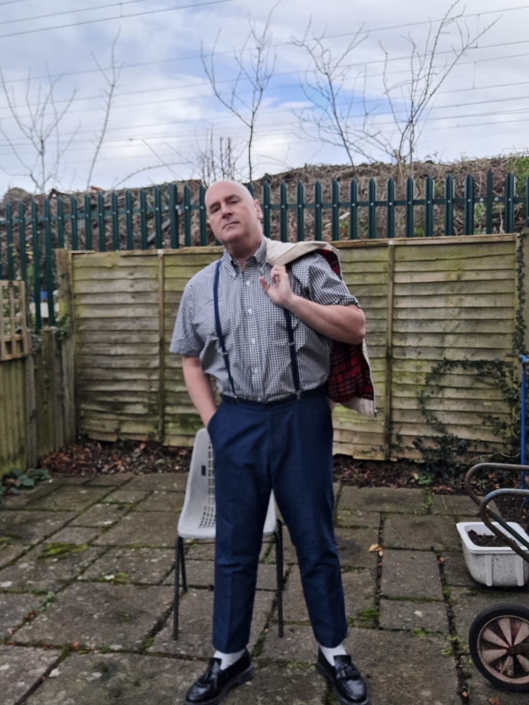 Customer photo review of Sta Prest Trouser - Navy