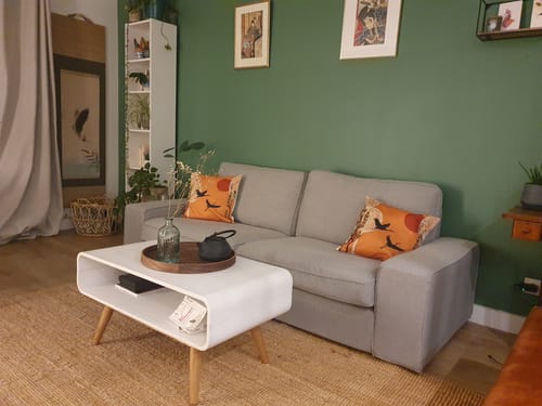 Customer photo review of Housse de Coussin Japonais - Tsuru