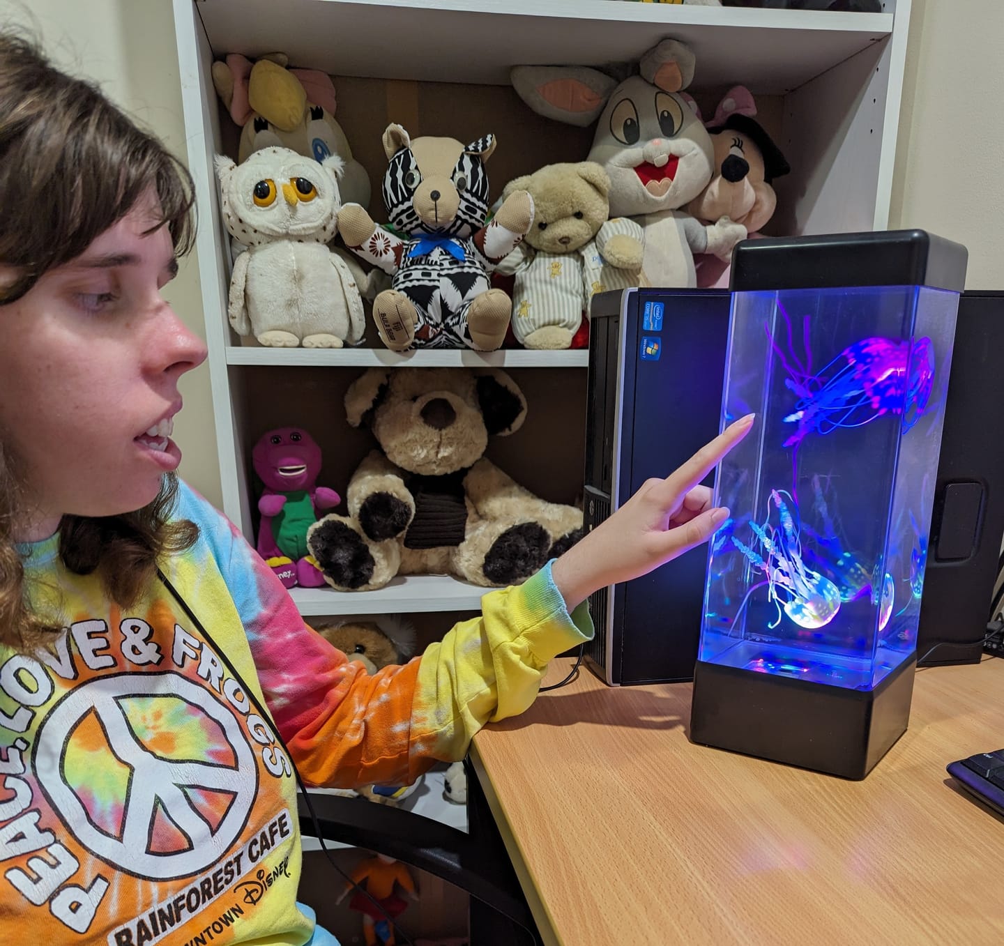 Customer photo review of JINX Luminous Jellyfish Mood Lamp