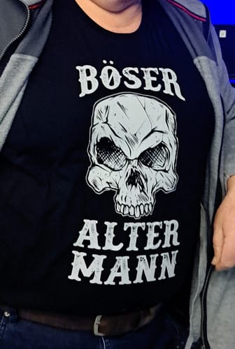 Customer photo review of Böser alter Mann - T-Shirt