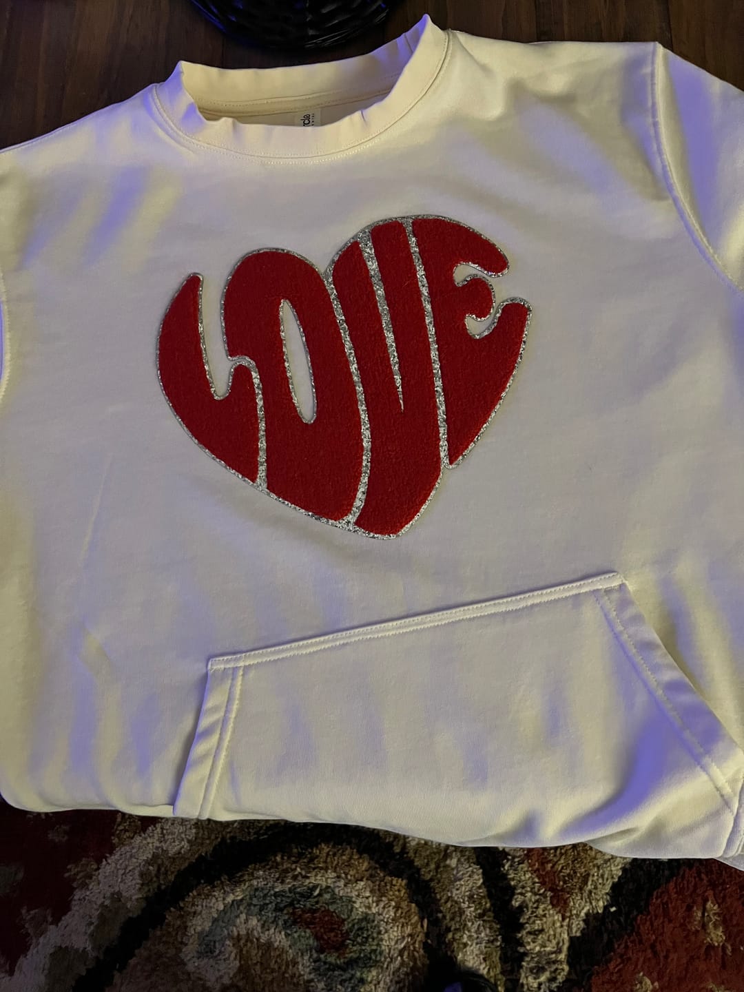 Customer photo review of 2615 Unisex French Terry Crewneck Sweatshirt with Pocket 8.25 Oz*