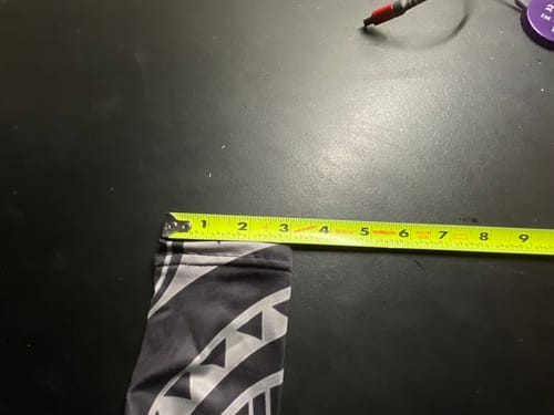Customer photo review of Polynesian Hawaii Arm Sleeve - Black Tribal Wave LT9