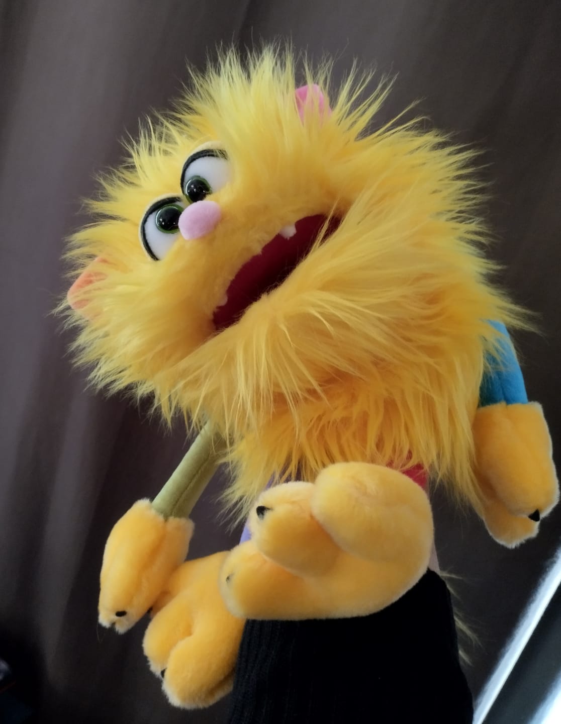 Customer photo review of Marionnette Chamicki Monstre Jaune