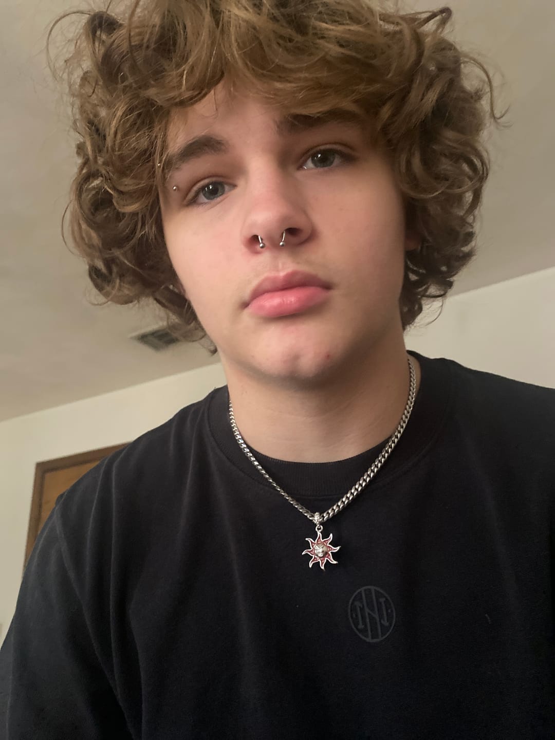 Customer photo review of SUNNY THE SOMBER SUN PENDANT