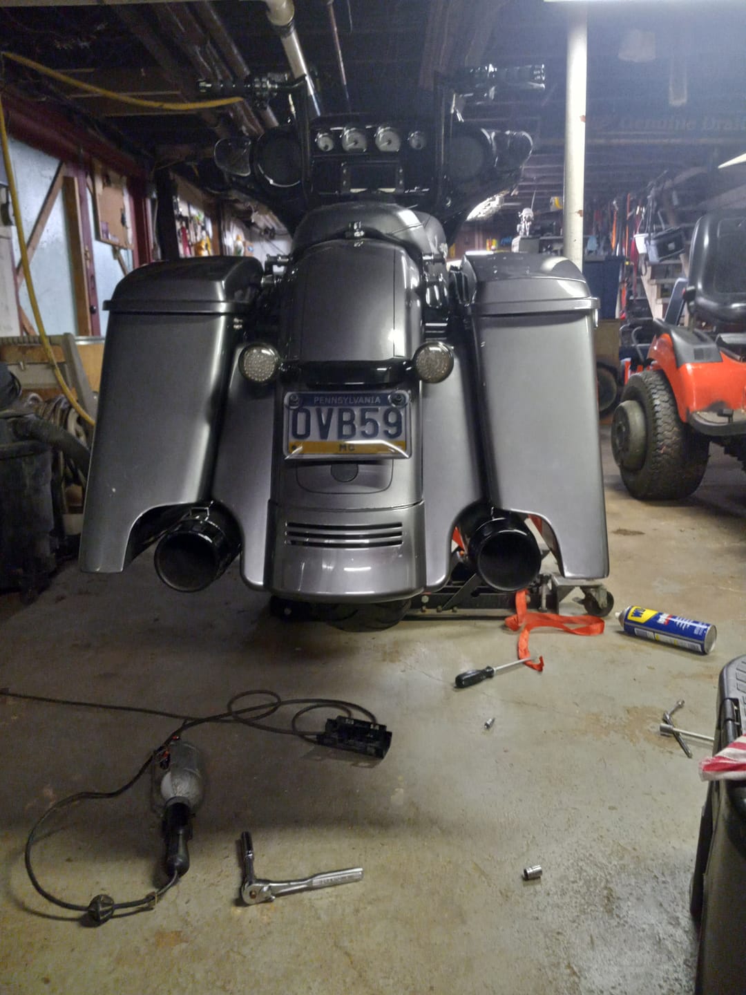 Customer photo review of Stretched Rear Fender Extension For 2014-2022 Harley Davidson Touring
