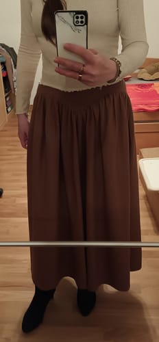 Customer photo review of womens skirts, maxi wool skirt for winter 1642#