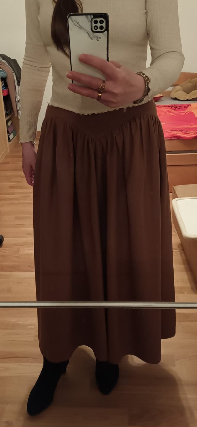 Customer photo review of womens skirts, maxi wool skirt for winter 1642#