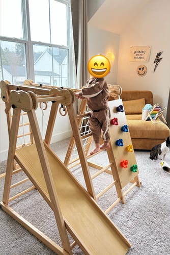 Customer photo review of Chestnut - 8-in-1 Jungle Gym for Toddlers