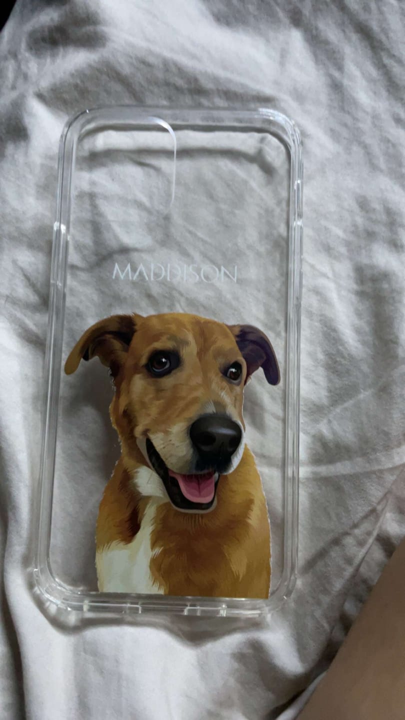 Customer photo review of Custom Pet Phone Case