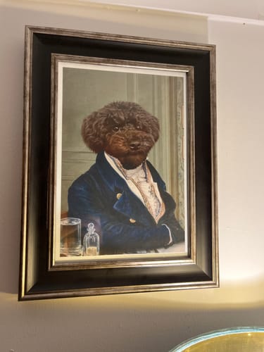 Customer photo review of The Victorian Explorer - Custom Vintage Pet Portrait