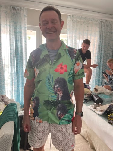Customer photo review of Your photo - Personalised hawaiian shirt