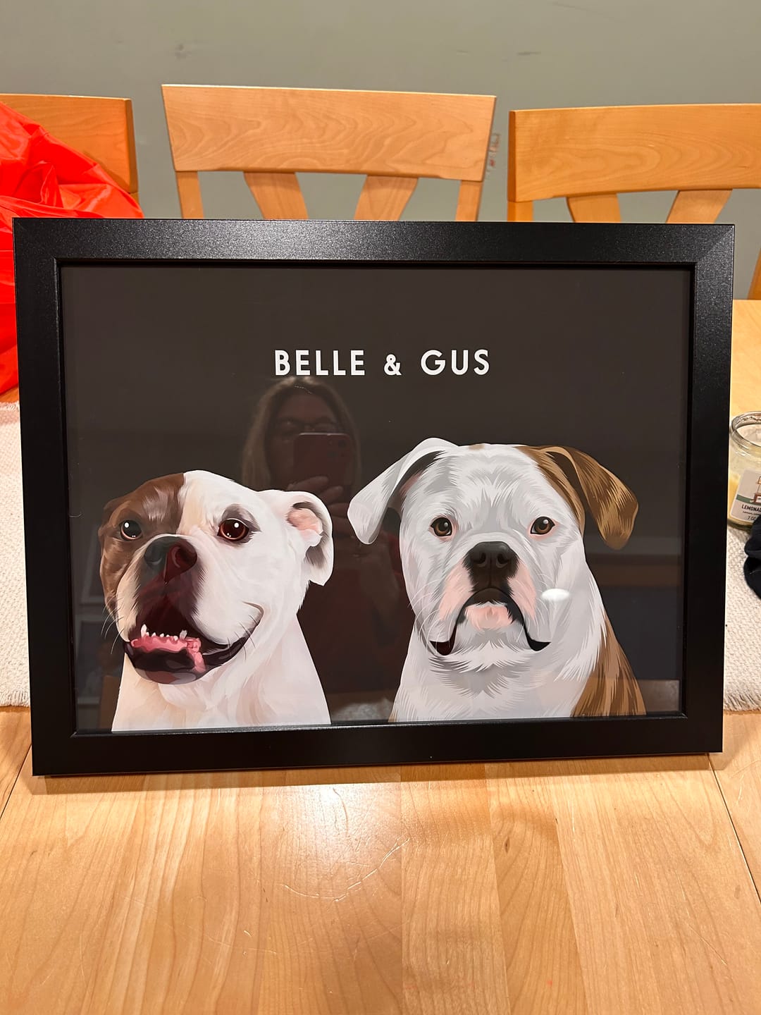 Customer photo review of Custom Pet Portrait Phone Cases