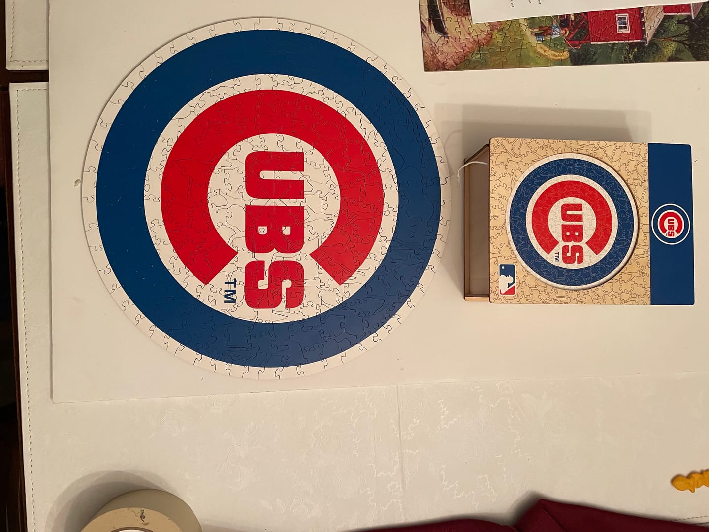 Customer photo review of Chicago Cubs™ - Wooden Puzzle