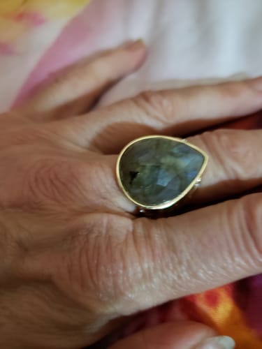 Customer photo review of Bague En Lapis Lazuli Et Labradorite