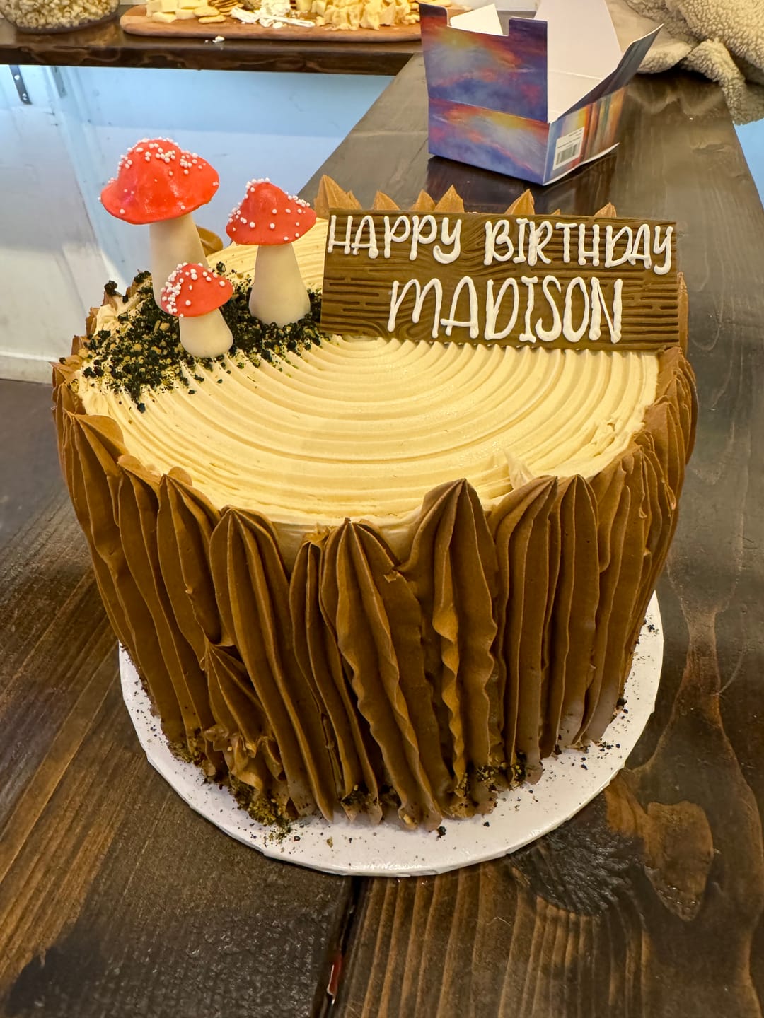 Customer photo review of Mushroom Cake