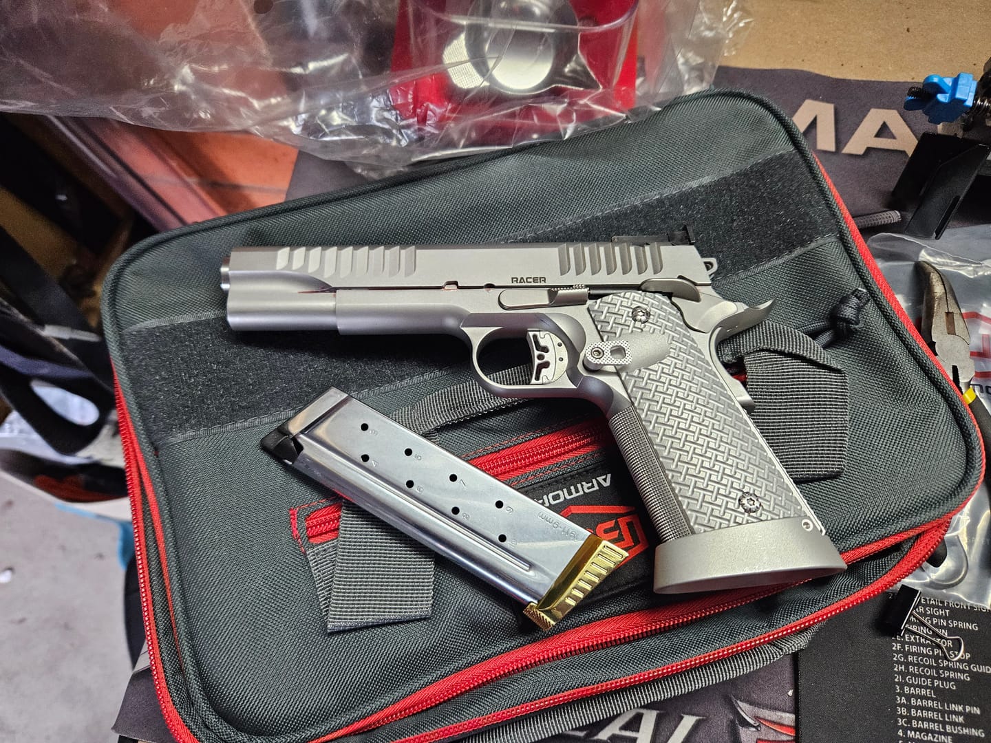 Customer photo review of 1911 Mec-Gar/Bul Armory Brass Magazine Base Pad