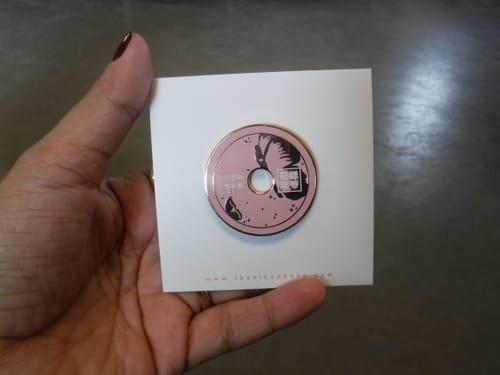 Customer photo review of BTS HYYH CD Enamel Pins (Typo)