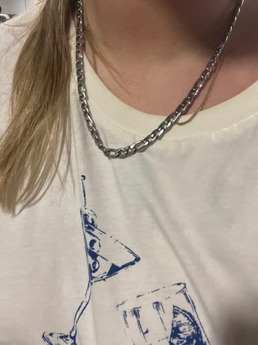 Customer photo review of Melrose Necklace - Silver