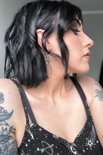 Customer photo review of Dagger Earring