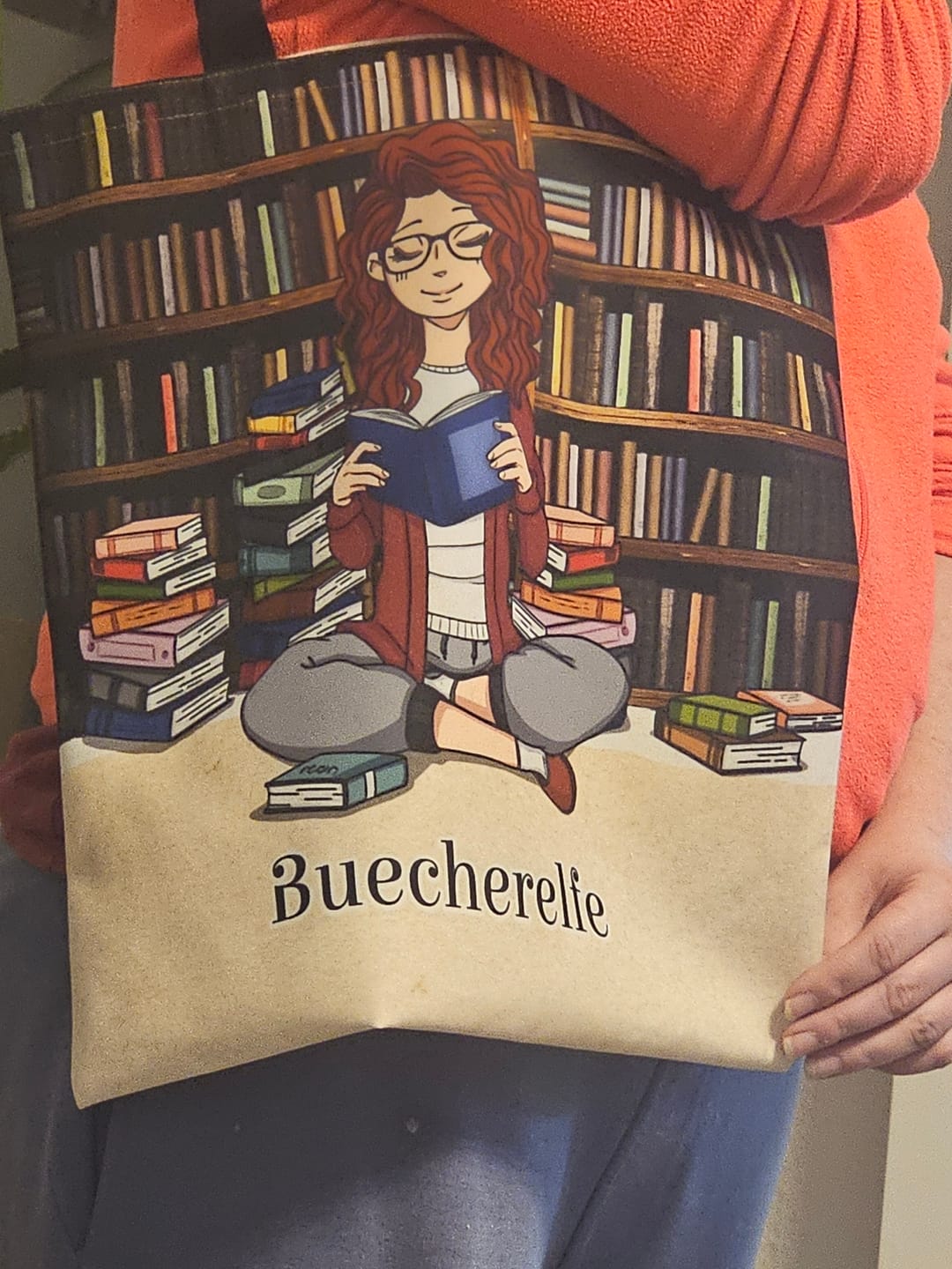 Customer photo review of Büchermädchen - Individuelle Tragetasche