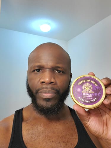 Customer photo review of Respected Roots Beard Conditioner - Tropical Scent (4 oz.)
