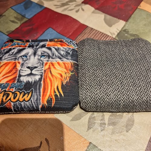 Customer photo review of Buffalo Bags - Lion of Judah - Cornhole Bags - Shadow Series - 2024 ACL PRO Licensed