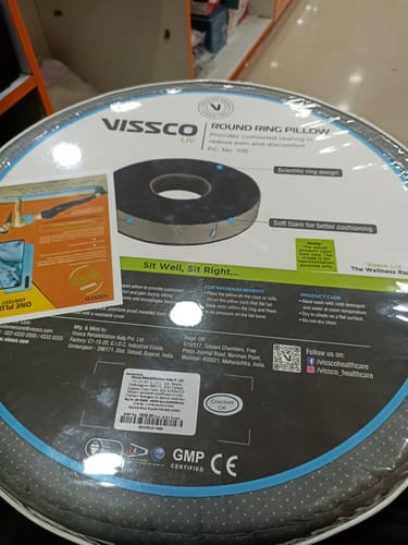 Customer photo review of Round Ring Cushion Pillow | Provides Cushioned Seating  to reduce Pain & Discomfort