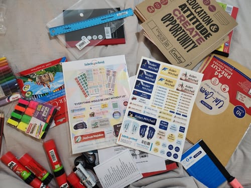 Customer photo review of Stick-In clothing labels