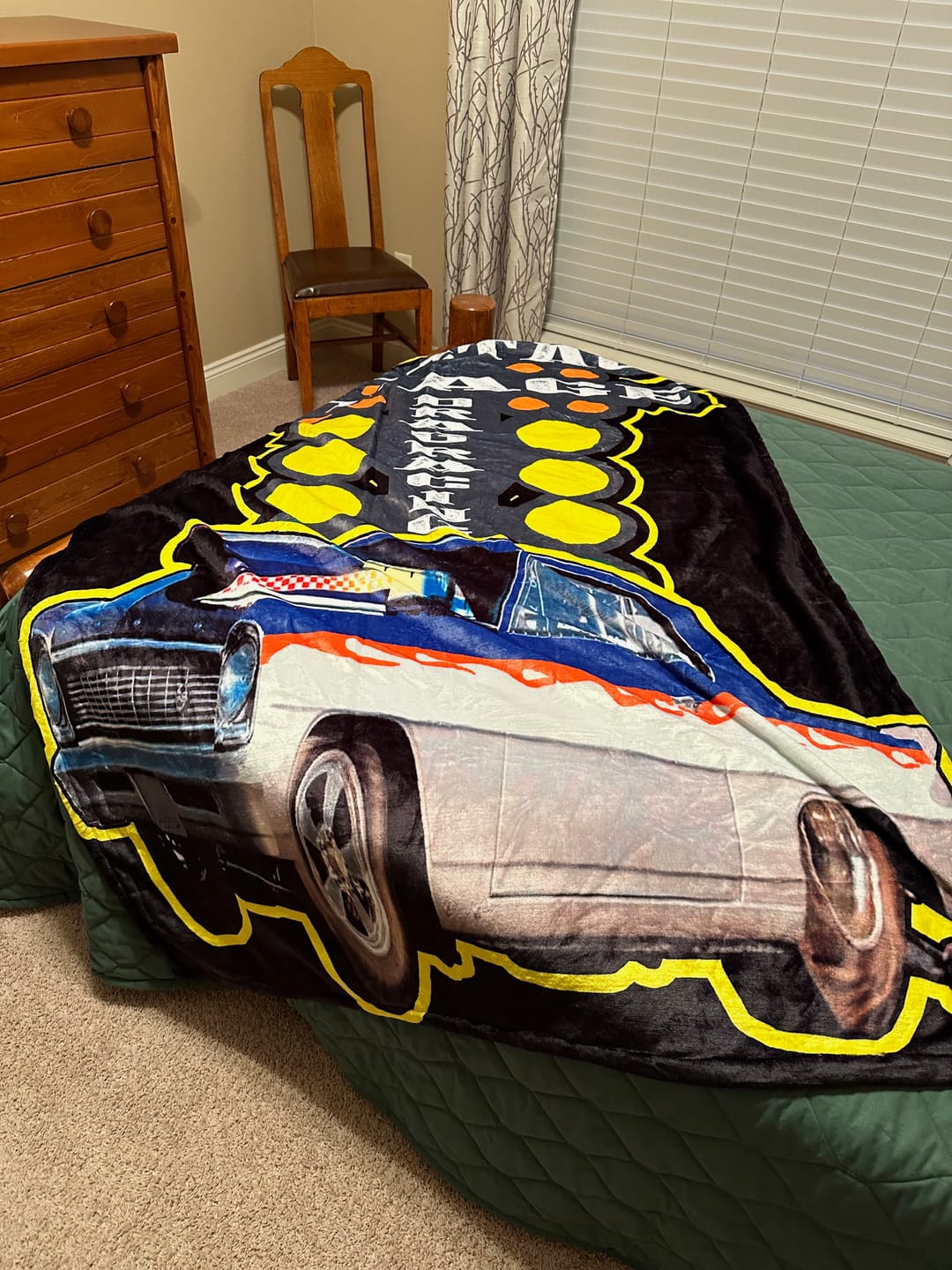 Customer photo review of Custom Drag Racing Blanket