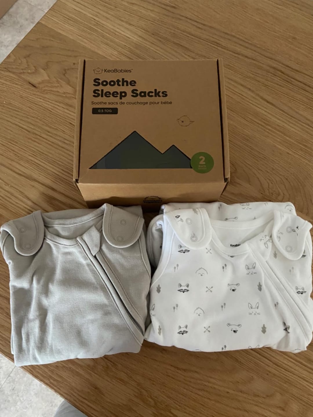 Customer photo review of 2-Pack Soothe Sleep Sacks