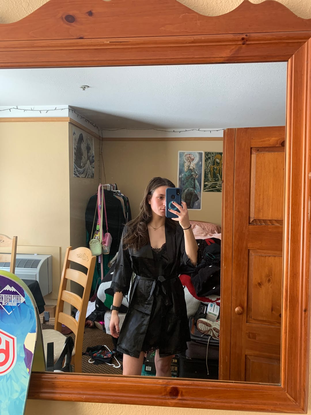 Customer photo review of Satin Sleepwear Pajama Set