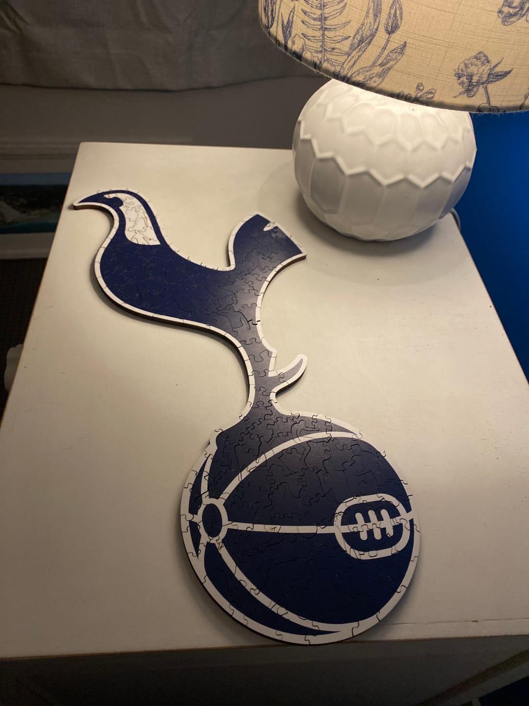 Customer photo review of Tottenham Hotspur FC® Logo - Wooden Puzzle