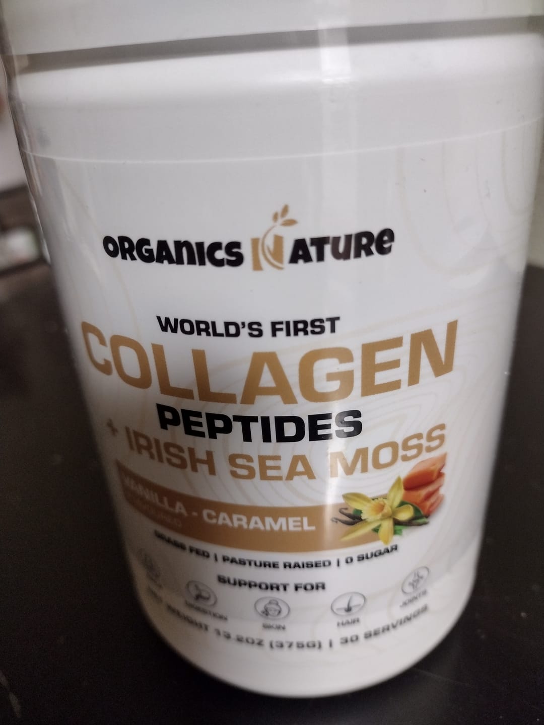 Customer photo review of Vanilla-Caramel Collagen Sea Moss