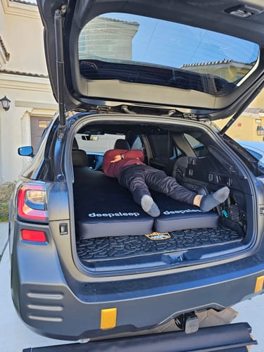 Customer photo review of deepsleep Solo Mat for Subaru Outback