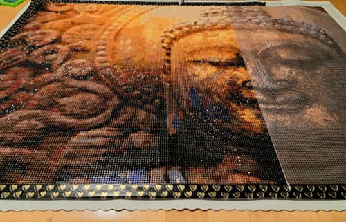 Customer photo review of 5D Diamond Painting XXL Buddha