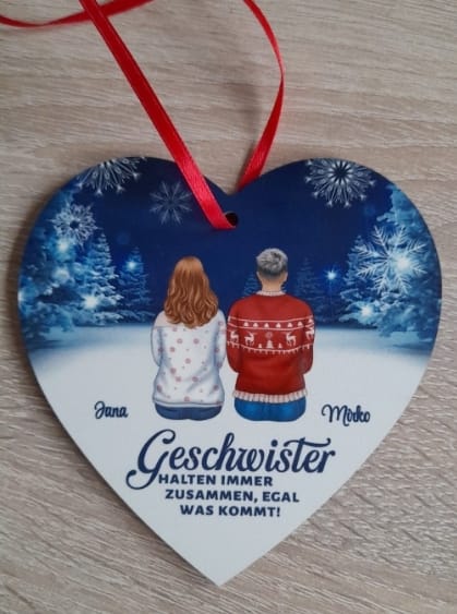 Customer photo review of Weihnachten mit der Familie - Familien-Baumschmuck